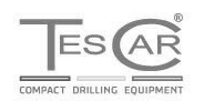 Tescar compact drilling equipment: A logo featuring compact drilling equipment for various construction purposes.