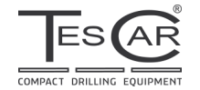 A sleek and modern design featuring the name "tescar" in bold letters, representing a car rental company -TesCar Compact Drilling Equipment -